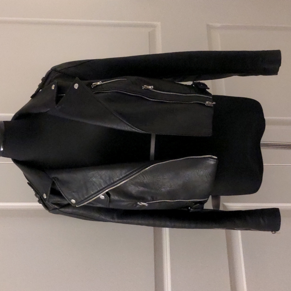 Zara Faux Leather Moto Jacket